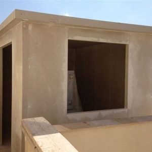 תוספת חדר בבניה קלה כולל טיח