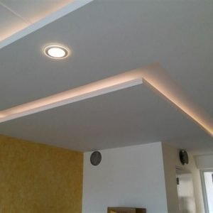 תקרה מגבס בסלון